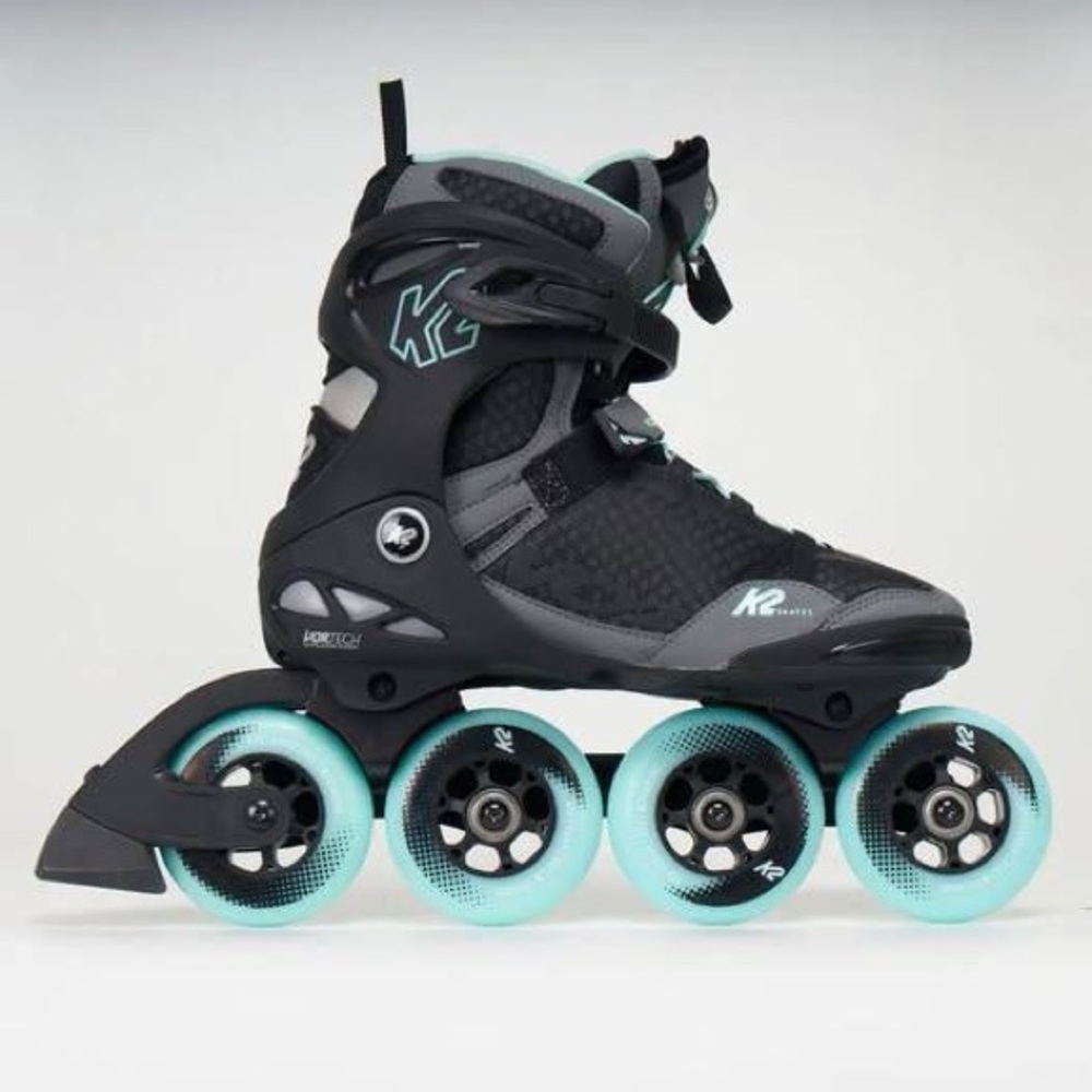 K2 Black vo2 pro black and mint inline skates size 10